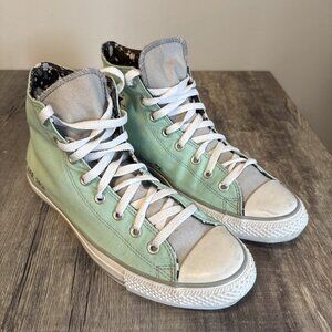 Converse Chuck Taylor Custom 70 High Top Sneaker Prism Green/Gray M 10.5 W 12.5